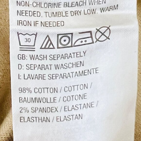 Isaac Mizrahi Women's Stretch Elastic Waist Pull-on Beige Pants Size 28WP NWOT - Picture 11 of 15